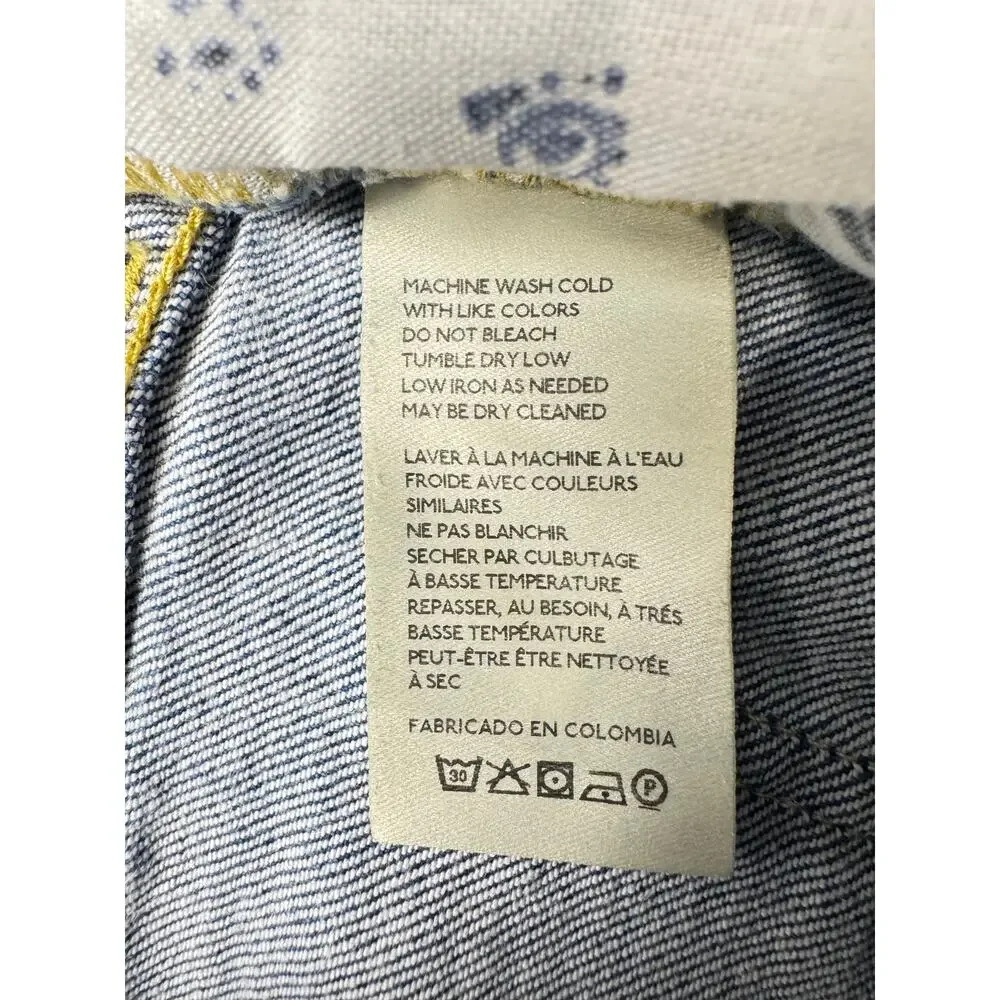 Pilcro Anthropologie Light‎ Wash Distressed Skinny Jeans Women's Size 28